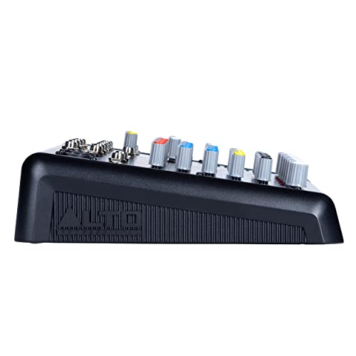 ALTO TrueMix 600 Mesa de Mezclas Con 2 Entradas XLR de Micrófono, Interfaz de Audio USB y Bluetooth Para Podcasts, Actuaciones en Vivo, Grabaciones, DJ, PC y Mac