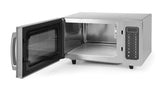 HENDI Microondas, 1000W, 10 programas predeterminados, máx. diámetro de los platos: 320mm, potencia entrada 1550W, 25L, 230V, 511x432x(H)311mm, cámara 327x346x(H)200mm, acero inoxidable