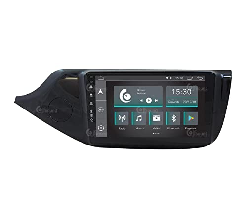 Radio de Coche para Kia Ceed Desde el 2012 Negro Brillante con cámara estándar Android GPS Bluetooth WiFi USB Dab+ Touchscreen 9" 4core Carplay AndroidAuto