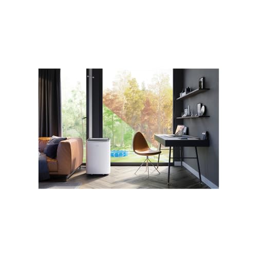 AEG AXP26U338CW Aire Acondicionado Portátil ChillFlex Pro - Función Frío, Deshumidificador y Ventilador - 9000BTUs, R290, 30-40m2, Mando, Temporizador, Filtro Anti Bacteriano, Silencioso - Blanco