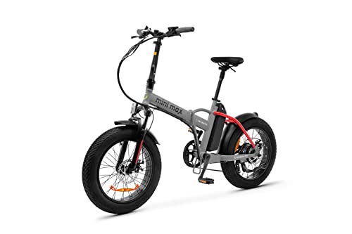 Argento New Mini MAX Red Black Bicicletas, Adultos Unisex, Gris, Única Talla