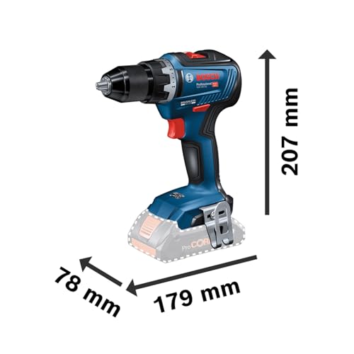 Bosch Professional 18V System GDX 18V-200 + GSR 18V-55 - Set llave de impacto + atornillador a batería (2 baterías x 4.0 Ah, en maletín)