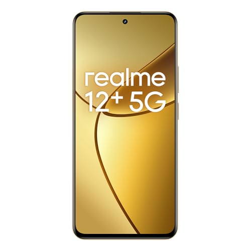 realme 12+ Teléfono Móvil 5G, 8+256GB, Cámara para Retratos Sony LYT-600 OIS, Pantalla AMOLED ultrafluida de 120 Hz, Conjunto de Chips Dimensity 7050 5G, 5000 mAh, NFC, Beige, Exclusivo de Amazon