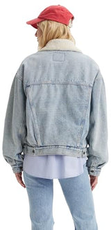Levi's 90S Sherpa Trucker, Chaqueta de jean Mujer, Morning Sunlight,