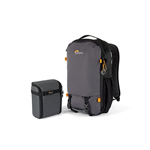 Lowepro Trekker Lite BP 150, Mochila para Cámara, con Inserto Extraíble, con Sistema de Correas para Accesorios, Negro, para Cámara Sin Espejo, Compatible con Sony Alpha 6000, Gris