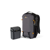Lowepro Trekker Lite BP 150, Mochila para Cámara, con Inserto Extraíble, con Sistema de Correas para Accesorios, Negro, para Cámara Sin Espejo, Compatible con Sony Alpha 6000, Gris