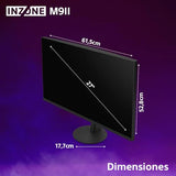 Sony INZONE M9II Monitor Gaming, 27 Pulgadas, 4K Ultra HD: Resolución 2160p, Frecuencia actualización 160 Hz, 1 ms GTG, Espectro DCI-P3 95%, Full Array LED, G-Sync, Adaptive Sync, VRR, Negro