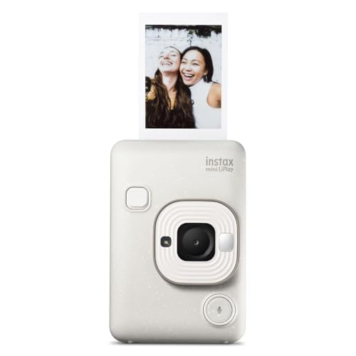 instax - Mini LiPlay, Cámara instantánea híbrida. Cámara e Impresora para Smartphones. Color Misty White