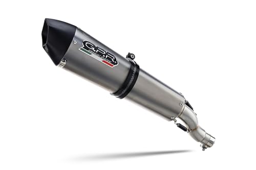 Tubo de escape marca GPR compatible con KTM LC 8 Super Adventure 1290 R 2021-2024, GPE Ann. Titanium, escape completo homologado, suministrado con db killer extraíble, catalizador y colector