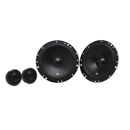 JBL Stage1 601C - Sistema de Altavoz Coche de componentes de 2 vías - Juego para auto de 200 vatios con altavoz de empotrar de 16 - 17 cm y tweeter de empotrar