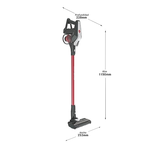 Hoover HF300 Home, HF322TH Aspiradora sin Cable, sin Bolsa, 3 en 1, Escoba, de Mano y Vertical, Rodillo 2 en 1 Suelos y Alfombras, Autonomía 40 min, Color Azul