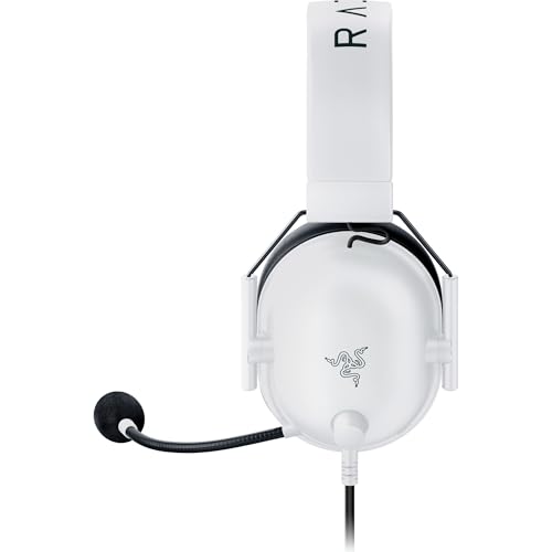 Razer BlackShark V2 X (Xbox) - Auriculares E-Sports con Cable para la Consola Xbox S|X (250 g, micrófono cardioide, transductores de 50 mm, cancelación pasiva del Ruido, Conector de 3,5 mm) Blanco