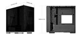 Silverstone SST-LD01B Lucid Serie Mini Tower Micro ATX - Caja para Ordenador (3 Paneles Laterales de Cristal Templado)