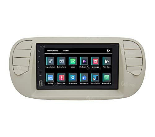 Radio de Coche para Fiat 500 Crema GPS Bluetooth WiFi USB Dab+ Touchscreen 6.2" 8core Carplay AndroidAuto