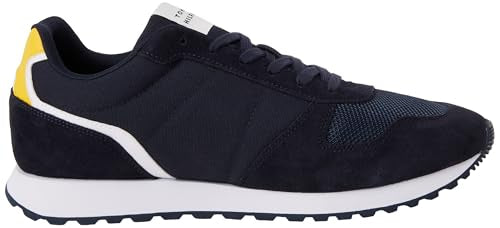 Tommy Hilfiger Runner Sneaker Hombre New Eva Mix Calzado Deportivo, Azul (Desert Sky), 44