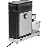 WMF Lumero - Molinillo de café espresso eléctrico, 150 W, botones táctiles LED, 40 grados de molienda, contenedor de harina de café, acero inoxidable Cromargan mate