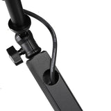 Shure by Gator Soporte premium de perfil bajo para micrófono de escritorio; totalmente ajustable para podcasts, streaming y configuraciones de home office (SH-BROADCAST2)
