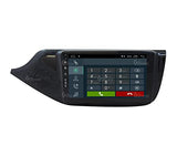 Radio de Coche para Kia Ceed Desde el 2012 Negro Brillante con cámara estándar Android GPS Bluetooth WiFi USB Dab+ Touchscreen 9" 4core Carplay AndroidAuto