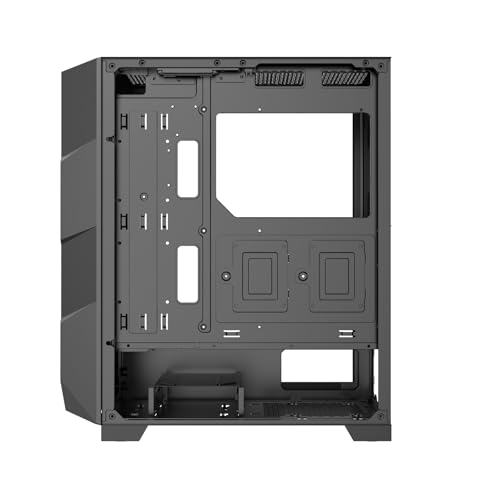 Xilence Xilent Breeze II X812.ARGB - Carcasa para Ordenador de Videojuegos (3 Ventiladores ARGB de 120 mm, 1 Ventilador PWM de 120 mm, Carcasa para Torre ATX, Panel Lateral de Cristal, Elegante Malla