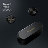Technics EAH-AZ80E-K Auriculares Inalámbricos con Cancelación De Ruido, Bluetooth Multipunto 3 Dispositivos, Cómodos Intraurales, Carga Inalambrica, Negro