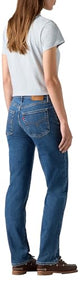 Levi's 724 High Rise Straight, Vaqueros Mujer, Mosey Mid Stone, 30W / 32L