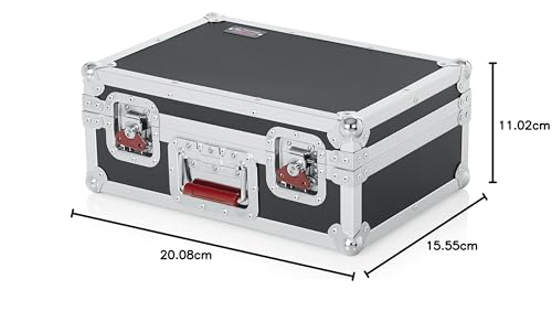 Gator Cases G-TOUR Series Maleta de tour con soporte de espuma para 15 micrófonos con cable y almacenamiento de accesorios (G-TOUR M15)