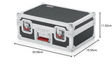 Gator Cases G-TOUR Series Maleta de tour con soporte de espuma para 15 micrófonos con cable y almacenamiento de accesorios (G-TOUR M15)