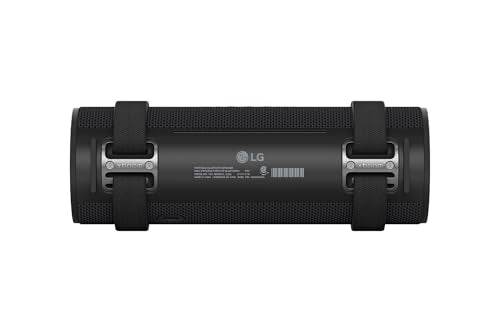 LG xboom Grab, Altavoz Inalámbrico, Bluetooth, 30W, Sonido Sound Boost, Resistente al Agua IP67, Autonomía 20h, Color de Luces LED Variable, Amplia Conectividad
