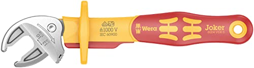Wera 05020170001 6004 Joker VDE 4 Set 1, Juego de llaves de boca autoajustantes de aislamiento VDE, 4-teilig