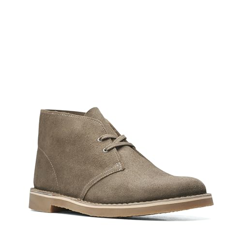 Clarks Herren Desert Boot Bushacre 3 Chukka-Stiefel, Sand Suede,43 EU
