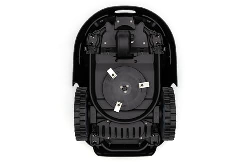 IKRA Robot cortacésped iROM 600 para céspedes de hasta 600 m², WiFi o Bluetooth, Control por App, multizona, Incl. estación de Carga & Sensor de Lluvia, 6 Cuchillas de Repuesto