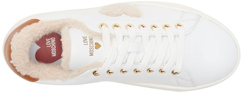 Love Moschino Ja15366g0liar10a Zapatillas, Blanco, 38 EU Mujer