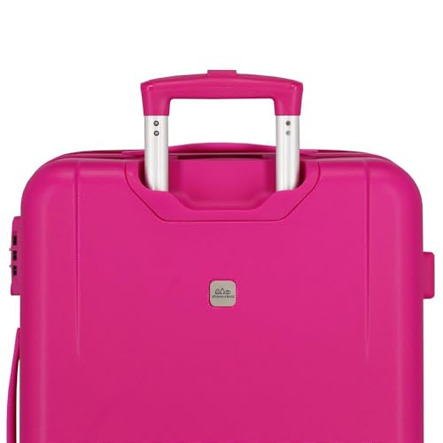 Disney Enjoy The Day, Maleta Mediana Rígida 68cm Niñas, Blanco (White), 48x68x26 Cms
