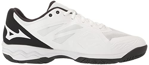 Mizuno Wave Exceed Light para Hombre, Blanco/Negro, 11.5, Blanco/Negro, 45 EU