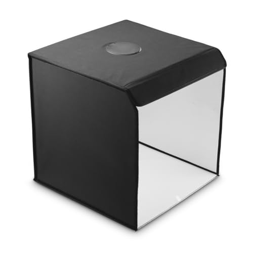 Hama Caja de Fotos, 50 x 50 cm (Estudio fotográfico, Mini Estudio fotográfico, Caja de luz, Caja de luz, Caja Ligera, Caja Blanca, Pantalla Verde, Tienda de luz, Cubo de Fotos, para fotografía de