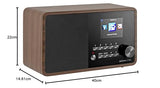 Imperial i110 Internet Digital Madera - Radio (Internet, Digital, TFT, 3,5 mm, Corriente alterna, AAC, MP3, WMA)
