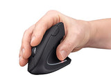 Trust Verto 60 Pack - 60x Ratón Vertical Inalámbrico, Ratón Ergonómico, 800/1200/1600 dpi, 2.4GHz, Microrreceptor USB, para PC, Ordenador, Laptop, Desktop, Mac, Pilas Incluidas - Negro