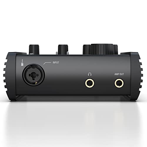 AXE I/O ONE de IK Multimedia, interfaz de audio USB compacta con diseño de tono de guitarra avanzado Z-TONE. Conector USB-C. Viene con TONEX SE y AmpliTube 5 SE