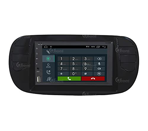 Radio de Coche para Fiat 500 Negro Mate GPS Bluetooth WiFi USB Dab+ Touchscreen 6.2" 4core Carplay AndroidAuto