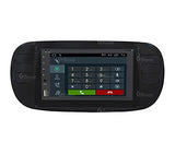Radio de Coche para Fiat 500 Negro Mate GPS Bluetooth WiFi USB Dab+ Touchscreen 6.2" 4core Carplay AndroidAuto