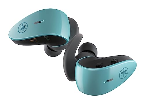Yamaha TW-ES5A Auriculares In-Ear Deportivos True Wireless Bluetooth con Listening Care, Micrófono con Diseño Avanzado, Resistente al Agua y al Sudor IPX7 - Verde