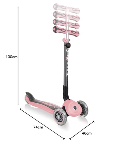 Globber Patinete GO-UP Deluxe Rosa Pastel Claro