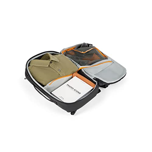Lowepro Trekker Lite BP 150, Mochila para Cámara, con Inserto Extraíble, con Sistema de Correas para Accesorios, Negro, para Cámara Sin Espejo, Compatible con Sony Alpha 6000, Gris
