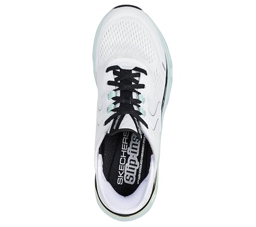 Skechers Glide-Step Altus, Zapatillas Mujer, White Synthetic/Mesh/Multi Trim, 37 EU