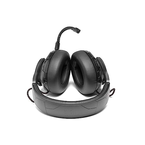 JBL Quantum ONE Auriculares para gamers con tecnología QuantumSPHERE 360 y sensor de movimiento de cabeza, diseño llamativo, compatible con PC, Playstation y Xbox, negro