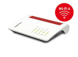 Fritz!Box 5530 Fiber Edición Internacional, Router de Fibra óptica con Wi-Fi 6, 2,5 Gigabit LAN, 4 Puertos LAN Gigabit, 2X USB 3.0