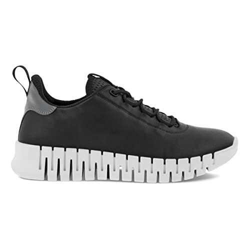 ECCO Gruuv Zapatillas para Mujer, Black Light Grey, 38 EU