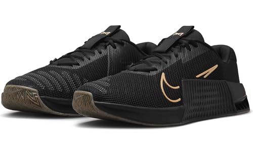 NIKE Metcon 9 Men s Workout SH, Sneaker Hombre, Black Sesame Gum Light Brown Anthracite, 42.5 EU