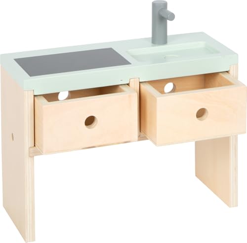 Small Foot Casa de muñecas Villa de Ensueño XL, 3 Pisos, muñecas de hasta 30 cm, Escala 1:6, Aspecto de Madera, 12730
