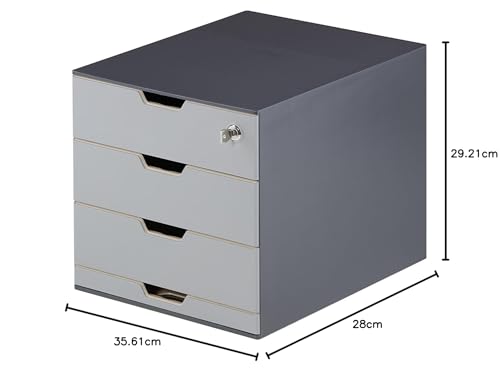 Durable 338558 Caja para café COFFEE POINT BOX para organizar cápsulas de café, sobres de azúcar,cucharillas, servilletas, bolsas de té y mucho más, antracita